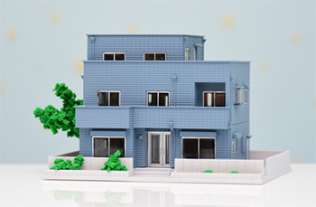 住宅白模型作り